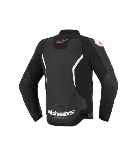 Lederjacke Alpinestars GP Force V2 Airflow schwarz weiss