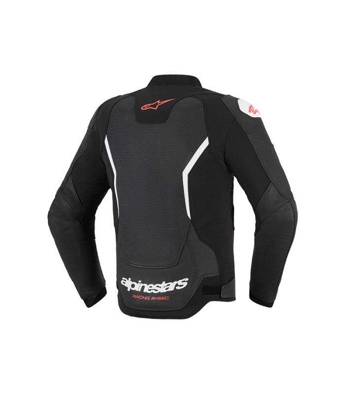 Giacca pelle Alpinestars GP Force V2 Airflow nero bianco
