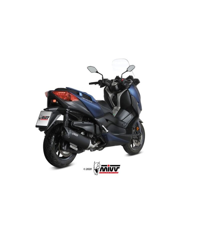 Echappement Mivv Mover inox noir Yamaha XMax 400 (2017-20)