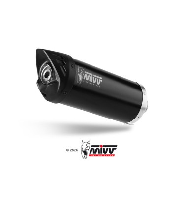 Mivv Mover inox black exhaust Yamaha XMax 400 (2017-20)