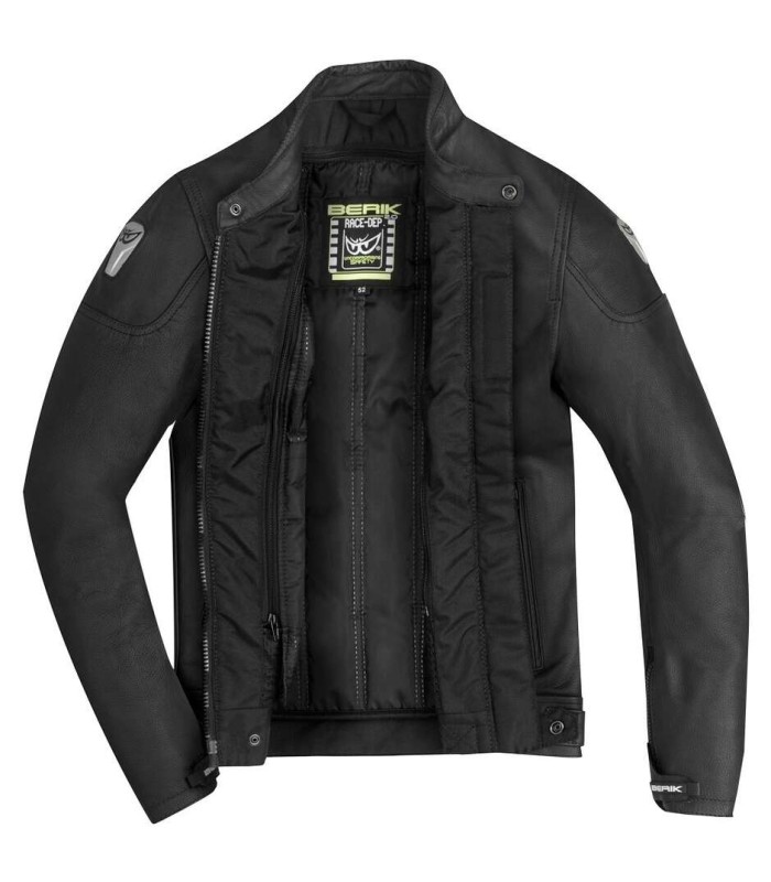 Giacca in pelle Berik Lj Sport Classic nera