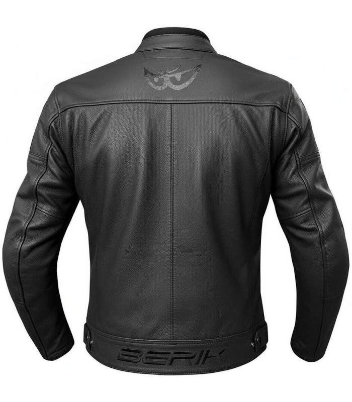 Giacca in pelle Berik Lj Sport Classic nera