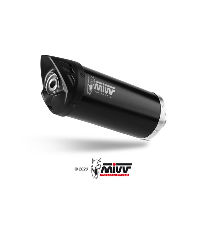 Auspuff Mivv Mover inox schwarz Yamaha XMax 125 (2021-24)