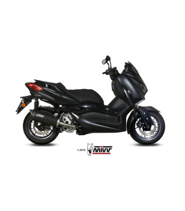 Mivv Mover inox black exhaust Yamaha XMax 300 (2017-20)