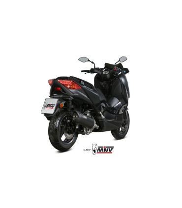 Echappement Mivv Mover inox noir Yamaha XMax 300 (2017-20)