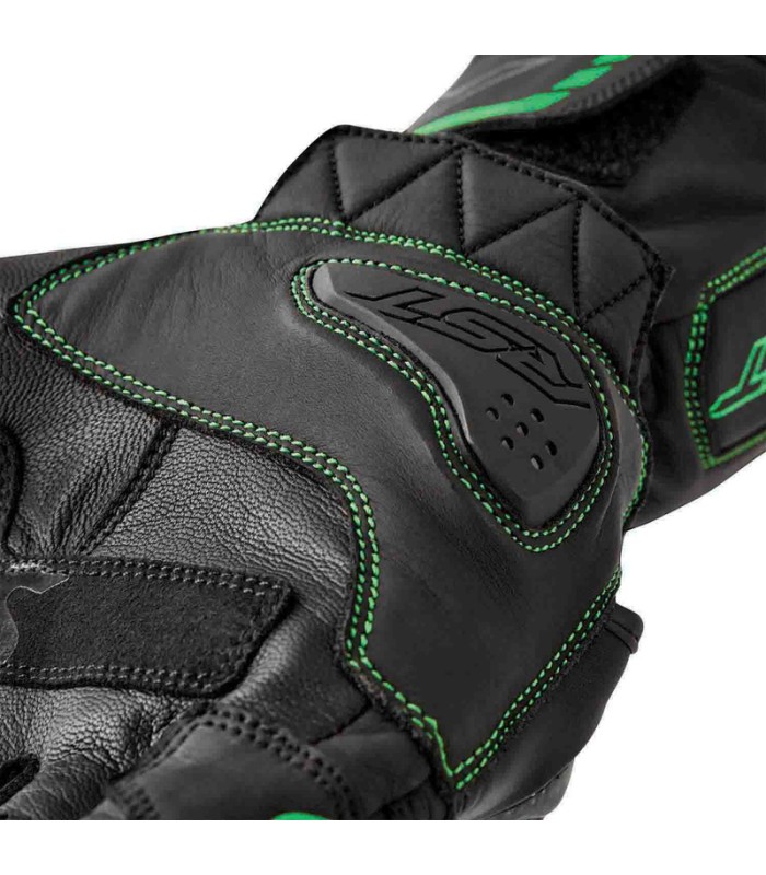 Gants en cuir RST S-1 noir vert