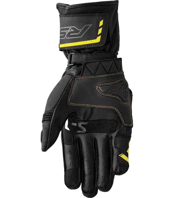 Leder handschuhe RST S-1 schwarz gelb