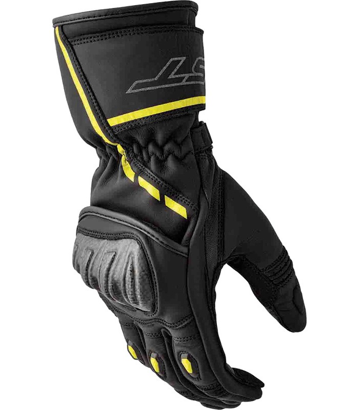 Guanti in pelle RST S-1 nero giallo