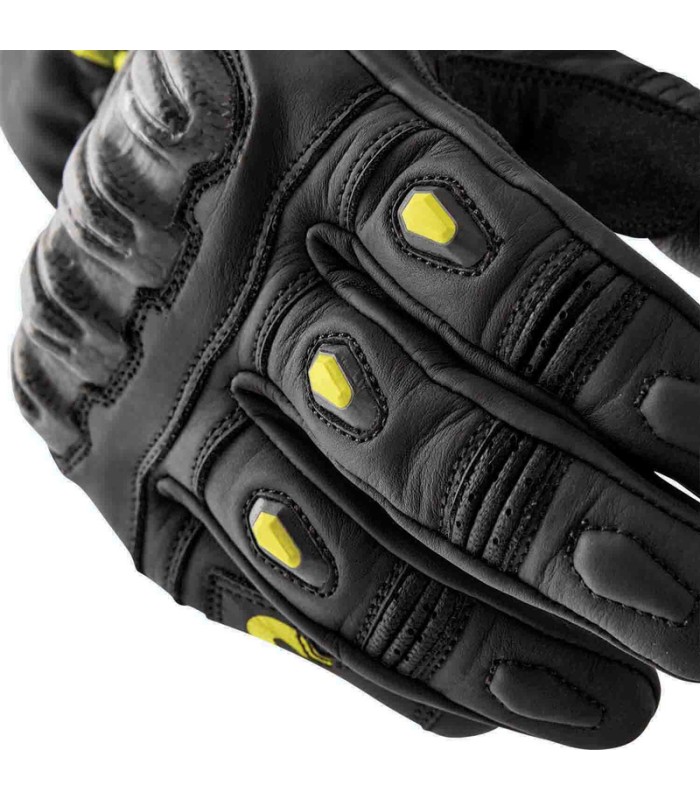 Guanti in pelle RST S-1 nero giallo