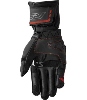 Gants en cuir RST S-1 noir rouge