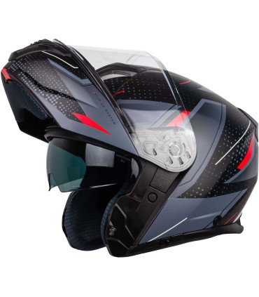 One Urban Fusion red flip up helmet