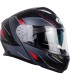 Casque moto modulaire One Urban Fusion rouge