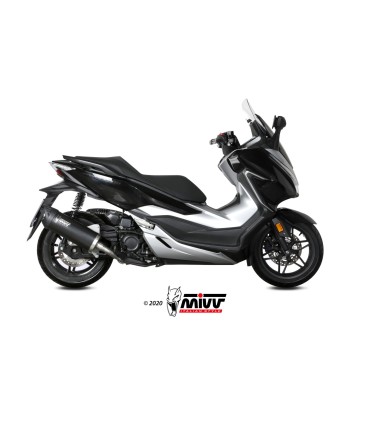 Mivv Mover inox black exhaust Honda Forza 300 (2018-20)