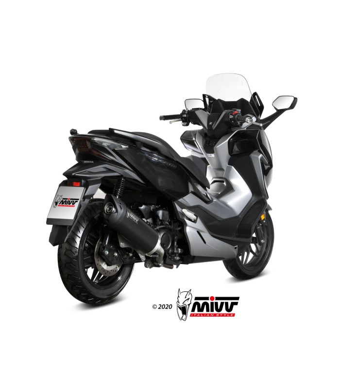 Mivv Mover inox black exhaust Honda Forza 300 (2018-20)