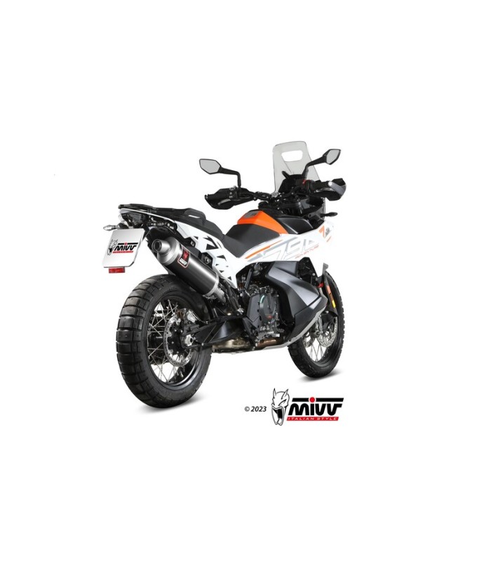 Scarico Mivv Dakar slip-on Ktm 790 Adventure R (2019-26) nero