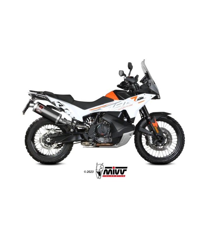 Auspuff Mivv Dakar slip-on Mivv Dakar slip-on Ktm 790 Adventure R (2019-26) schwarz