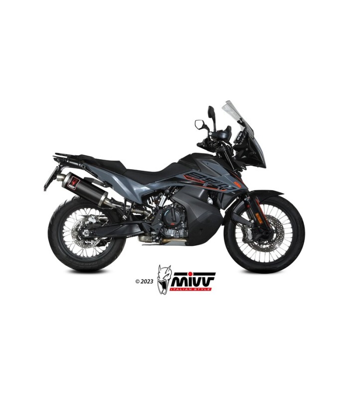 Scarico Mivv Dakar slip-on Ktm 890 Adventure R (2020-26) nero