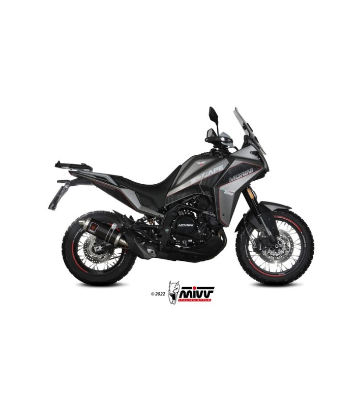 Scarico Mivv Dakar slip-on Moto Morini X-Cape 650 (2021-24) nero