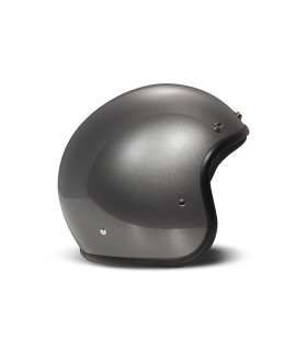 Casque jet vintage DMD Metallic gris