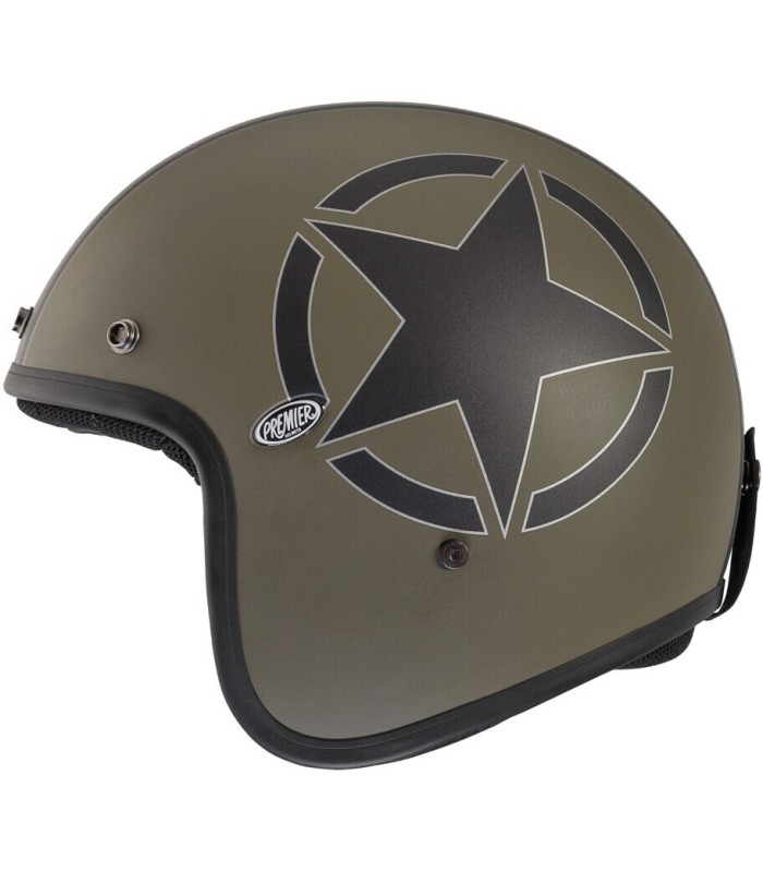 Casco jet Premier Classic Star Mili Bm