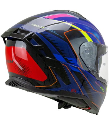 Casco integrale CGM 363G Shot Race blu