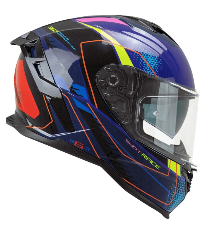 Integralhelm CGM 363G Shot Race blau