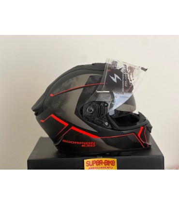 Casco Scorpion Exo 1400 Evo 2 Air Intensio rosso opaco