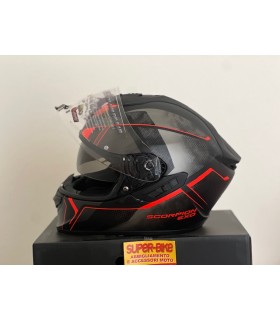 Scorpion Exo 1400 Evo 2 Air Intensio red mat helmet