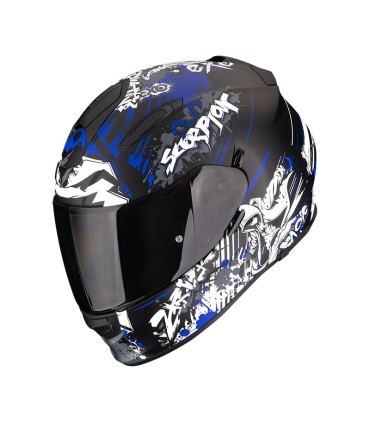Scorpion Exo 491 Spector blue mat helmet