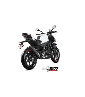 Mivv AK.1 CF-MOTO 450NK (2023-24) INOX noir