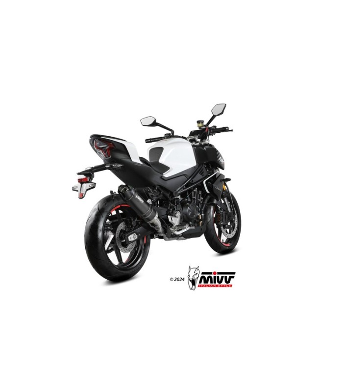 Mivv AK.1 CF-MOTO 450NK (2023-24) INOX noir