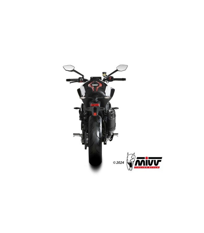 Mivv AK.1 CF-MOTO 450NK (2023-24) INOX noir