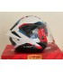 Casque jet LS2 OF618 Verso 2 Air blanc bleu