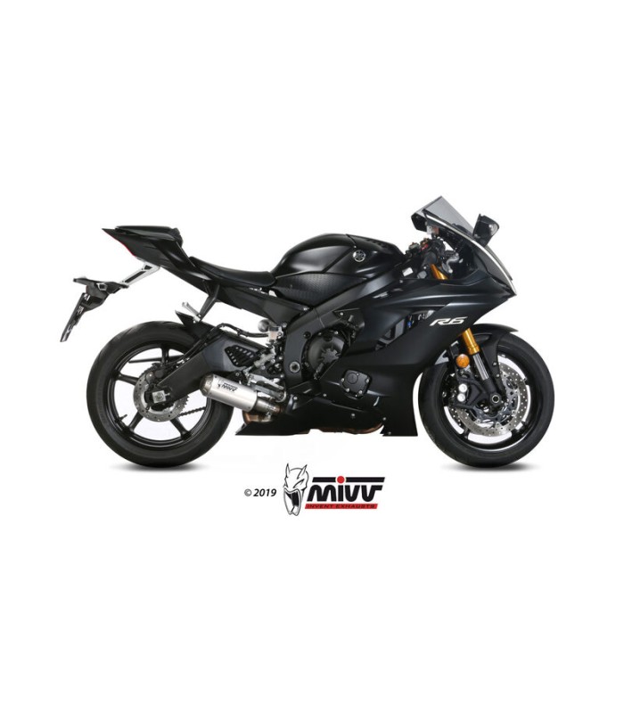 Mivv MK3 slip on Yamaha YZF R6 (2017-21) inox