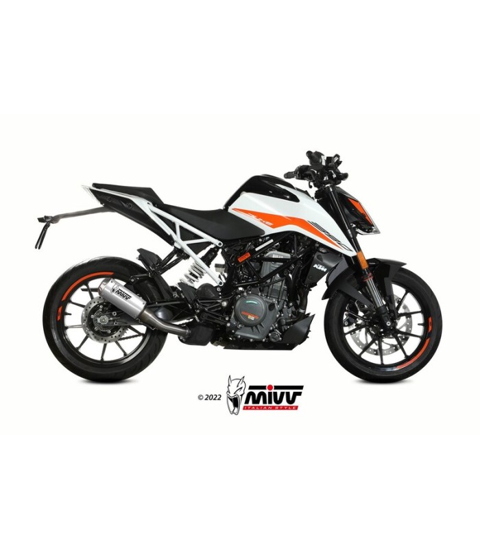 Mivv MK3 slip on KTM 125/390 Duke (2021-23) inox (not approved)