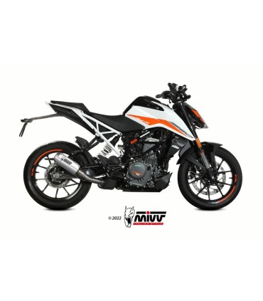 Mivv MK3 slip on KTM 125/390 Duke (2021-23) inox