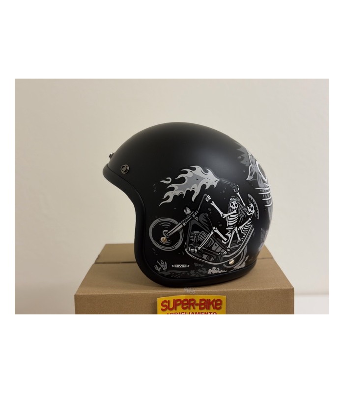 Casco jet DMD Retro Ghost rider