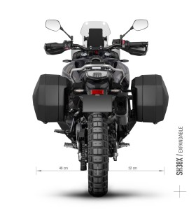 Shad kit saddlebags SH38X + 3P System CF Moto 800 MTX