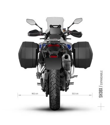 Shad kit saddlebags SH38X + 3P System Voge 900 DSX / BLACK KNIGHT (2024-26)