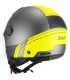 Casco jet Ska-P Luke antracite giallo opaco