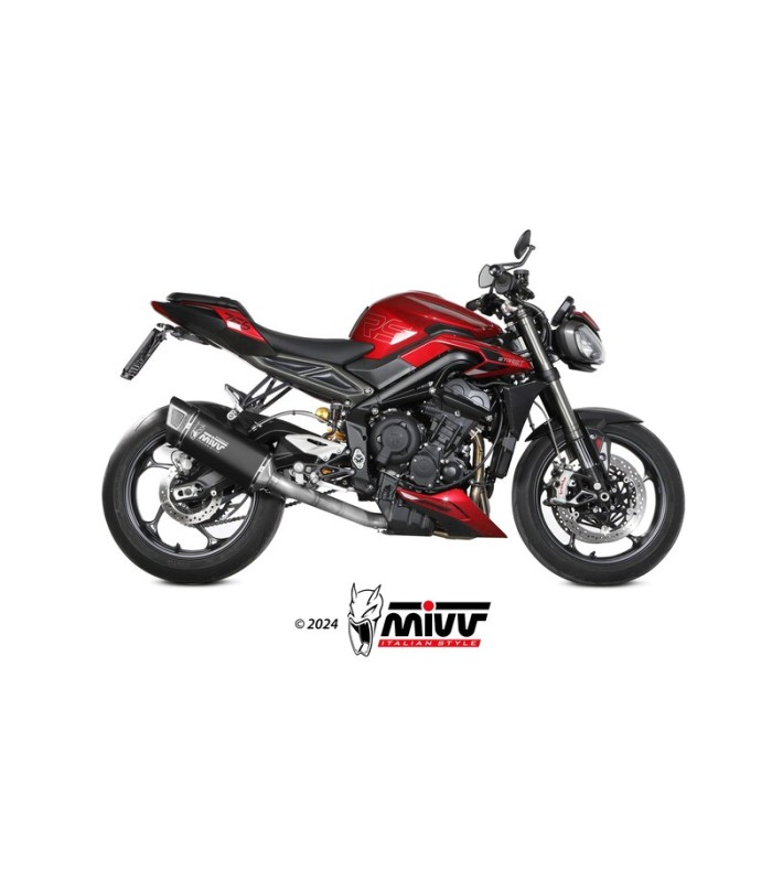 Mivv SR-1 riumph Street Triple 765 R/RS (2023-24) schwarz