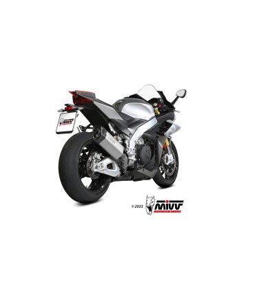 Mivv SR-1 Aprilia RSV4 (2021-24) inox