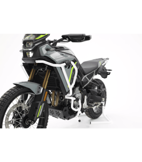 Isotta Crash Bar en Alu pour CF Moto MT 450 (2024-26) supérieurs blanc