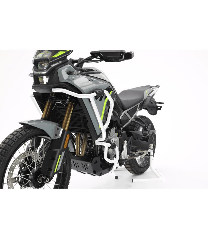 Isotta Crash Bar in Alluminio per CF Moto MT 450 (2024-26) superiori bianco
