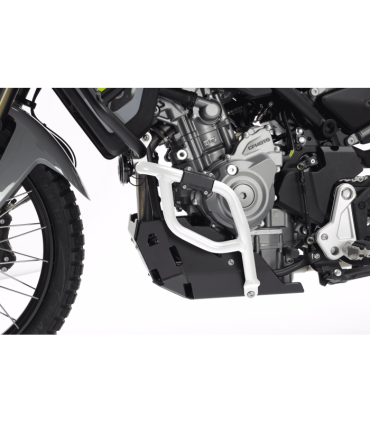 Isotta Crash bar inferiore in alluminio per CF MOTO MT 450 (24-25) bianco