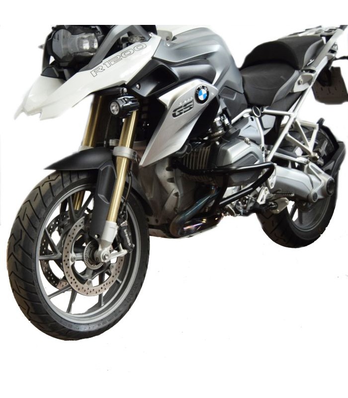 Isotta Untere Stoßstangen aus schwarz lackiertem Eisen für Bmw R 1200 GS Rallye (2017-19)