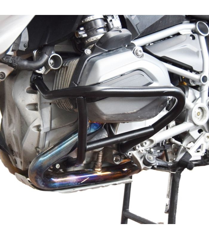Isotta Untere Stoßstangen aus schwarz lackiertem Eisen für Bmw R 1200 GS Rallye (2017-19)
