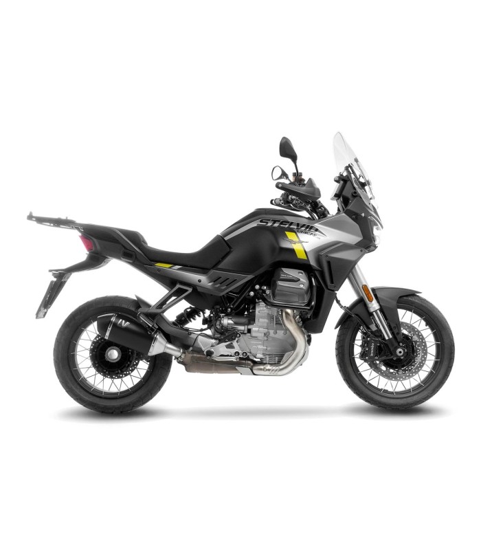 Leovince LV-14 Moto Guzzi Stelvio (2024-26) black edition exhaust
