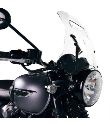 Unit Garage clear windshield with support GPS Triumph Bonneville T120