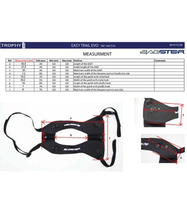 Supporto universale per borse serbatoio Bagster Easy Trail evo